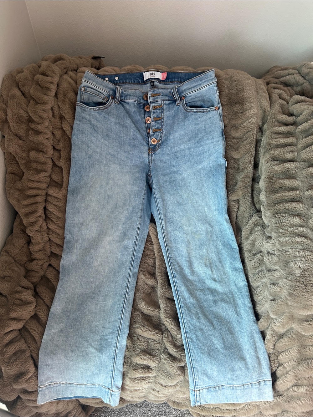 Light Wash High-Rise Button-Fly Women’s Jeans